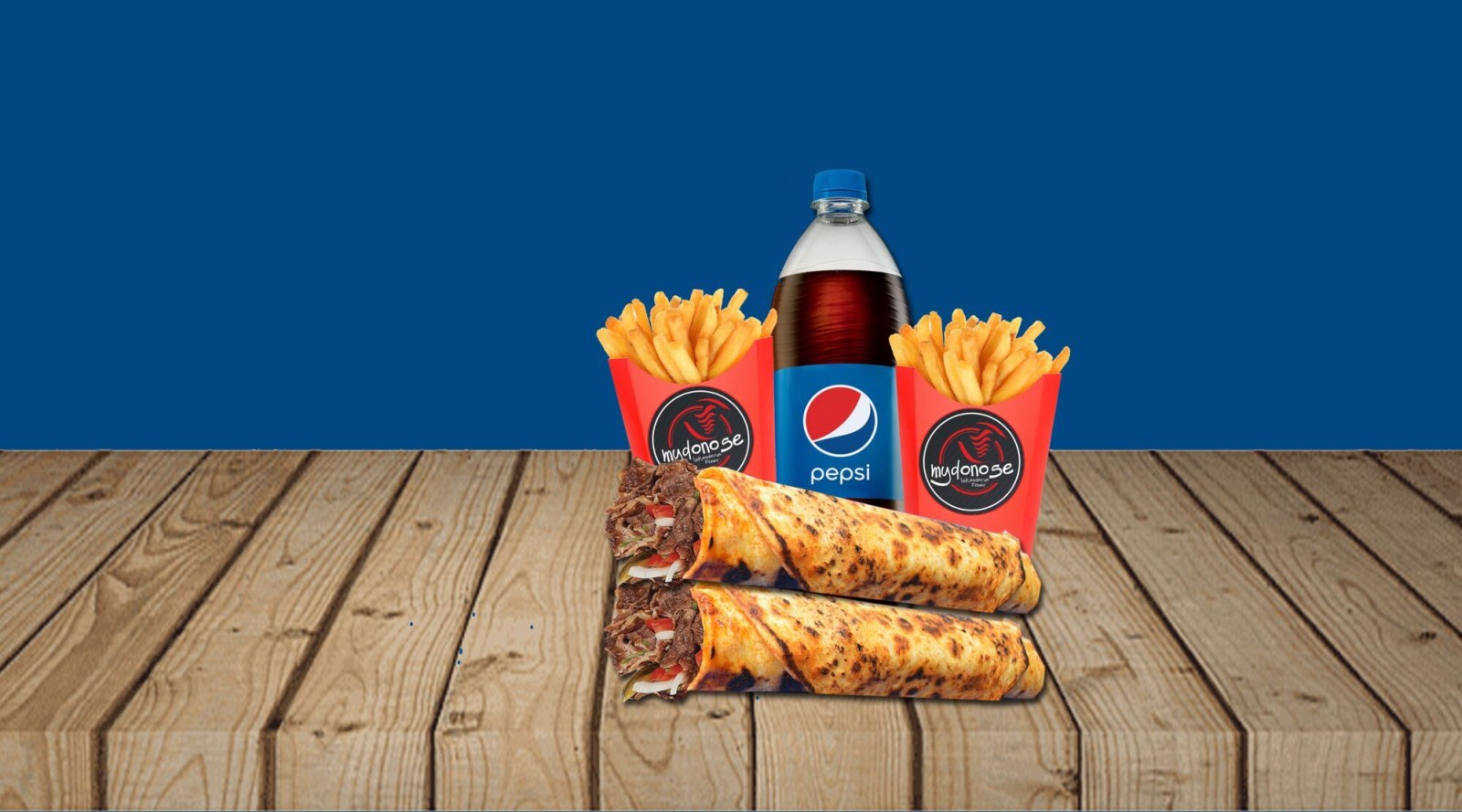 2'li Et Döner Dürüm Menü