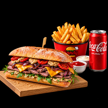 Izgara Antrikot Ciabatta Sandviç Menü