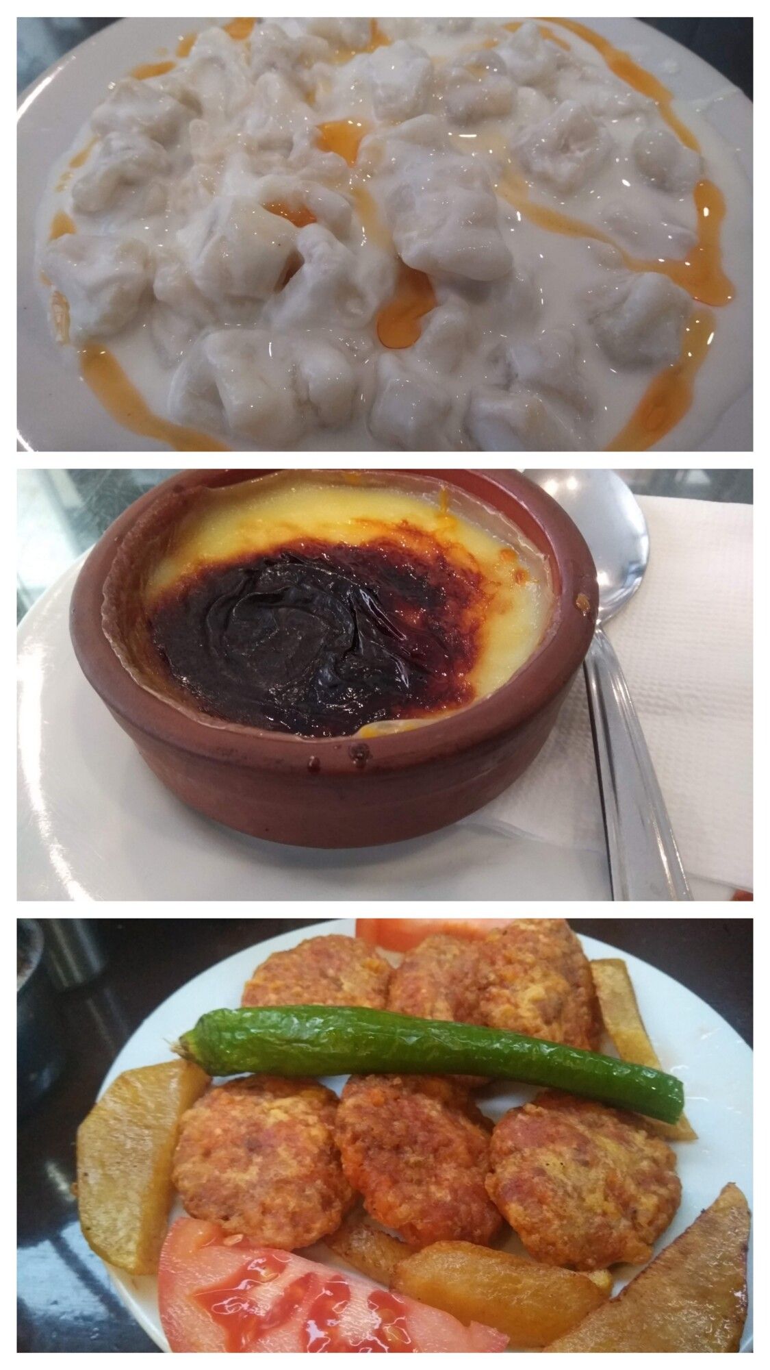 Kadın Budu köfte + Mantı + F.Sütlaç 3 lü süper menü.salata ile