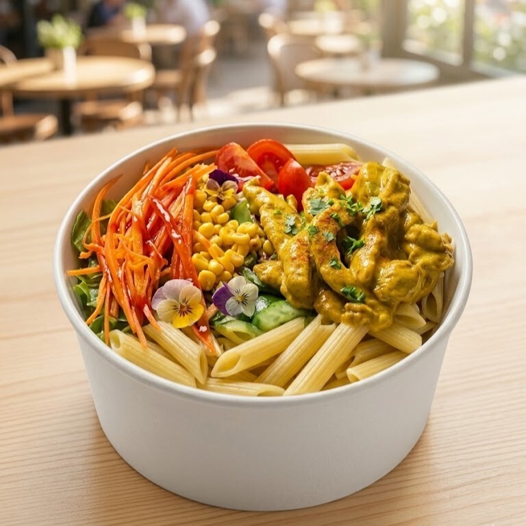 Kovada Köri Soslu Tavuklu Penne