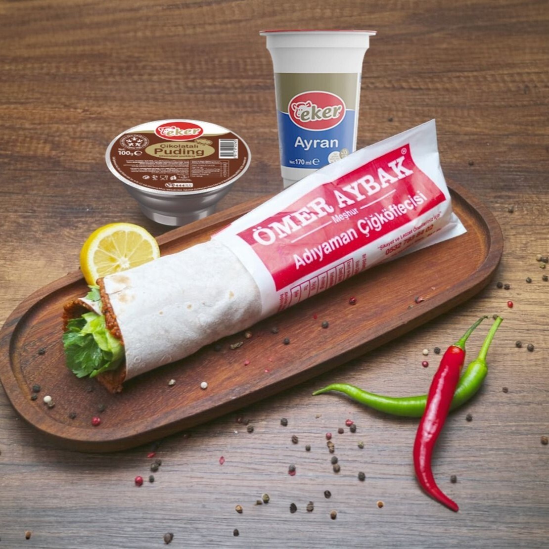 Doritoslu Double Çiğ Köfte Dürüm