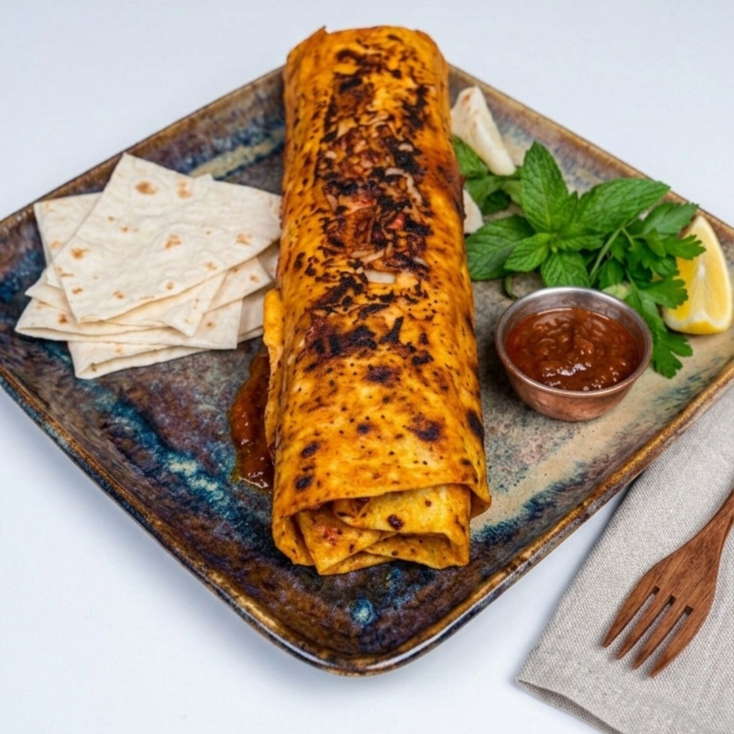 L Özel Soslu Döner Dürüm