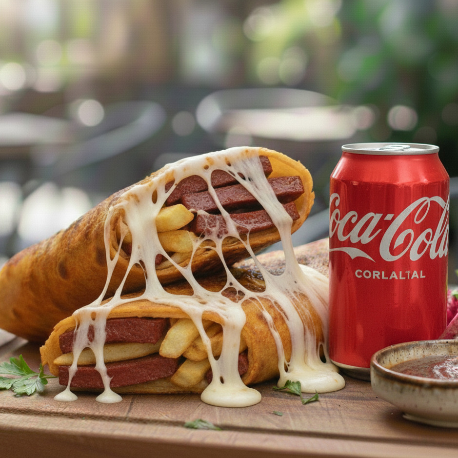 Şişko - Efsane Kaşarlı Sucuk Dürüm + Coca Cola 330ml.