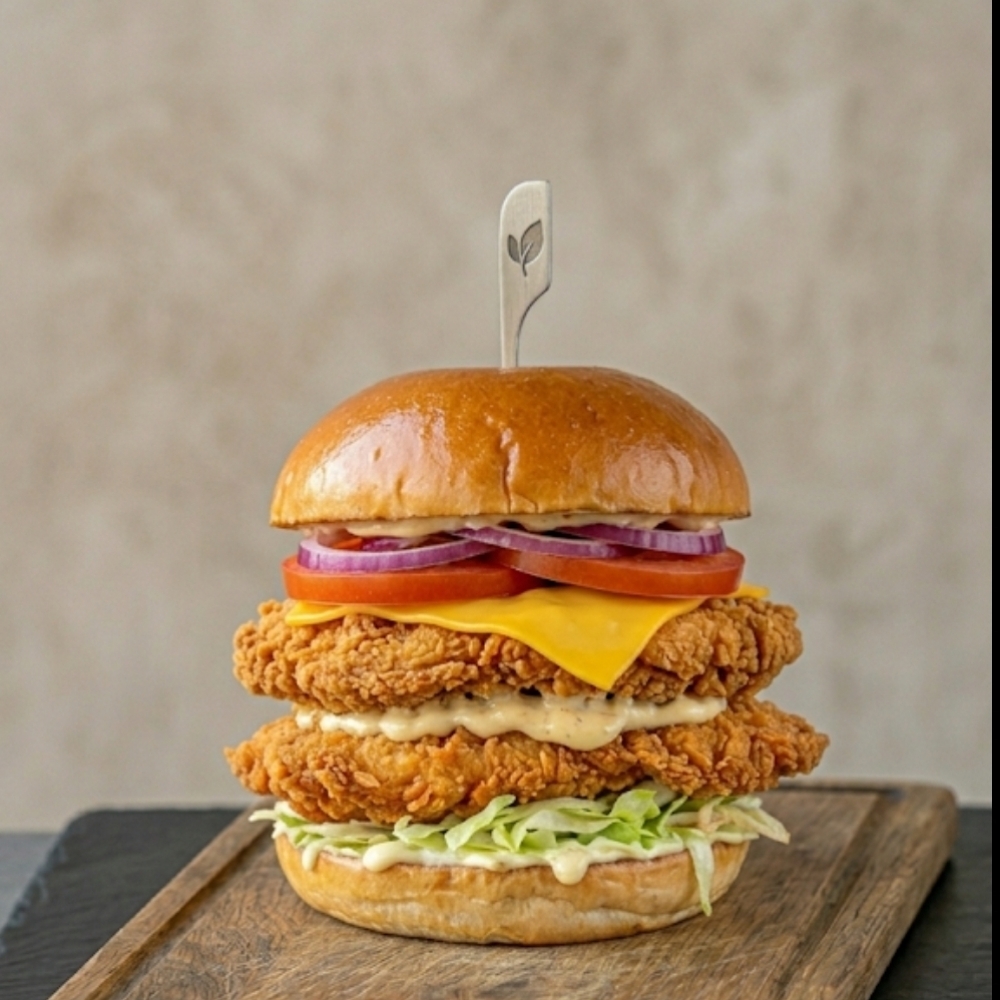 Duble Tavuk Burger