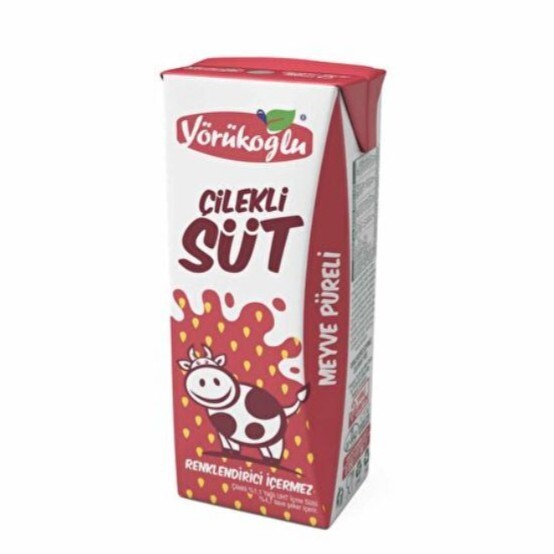 Yörükoğlu Çilekli Süt (18 cl.)