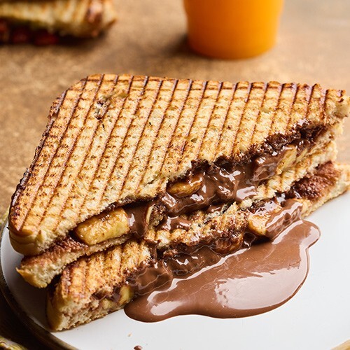 Kare Tost Nutelallı Muzlu