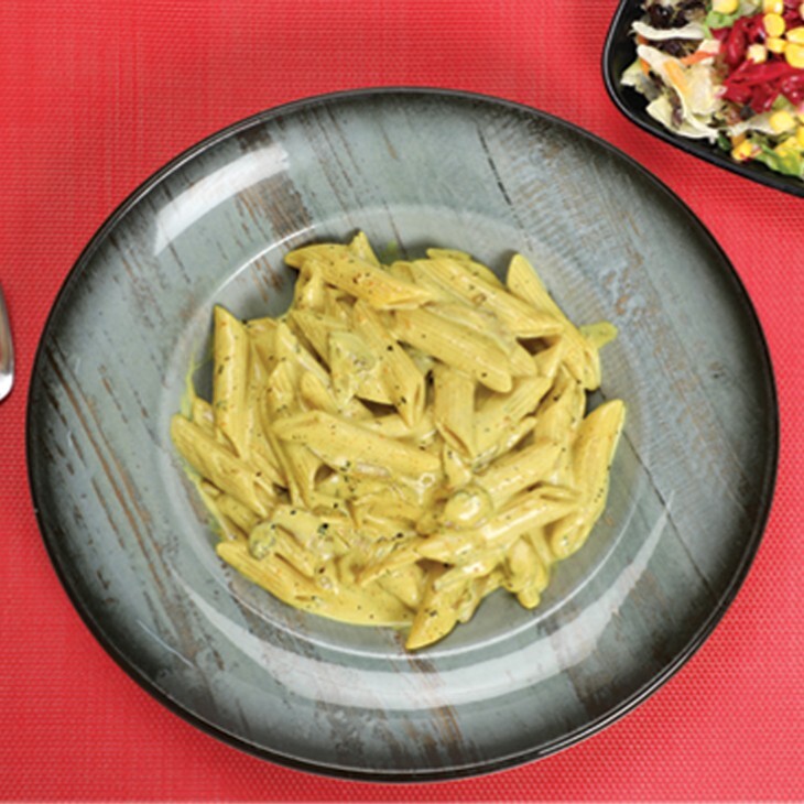 Köri Soslu Mantarlı Penne