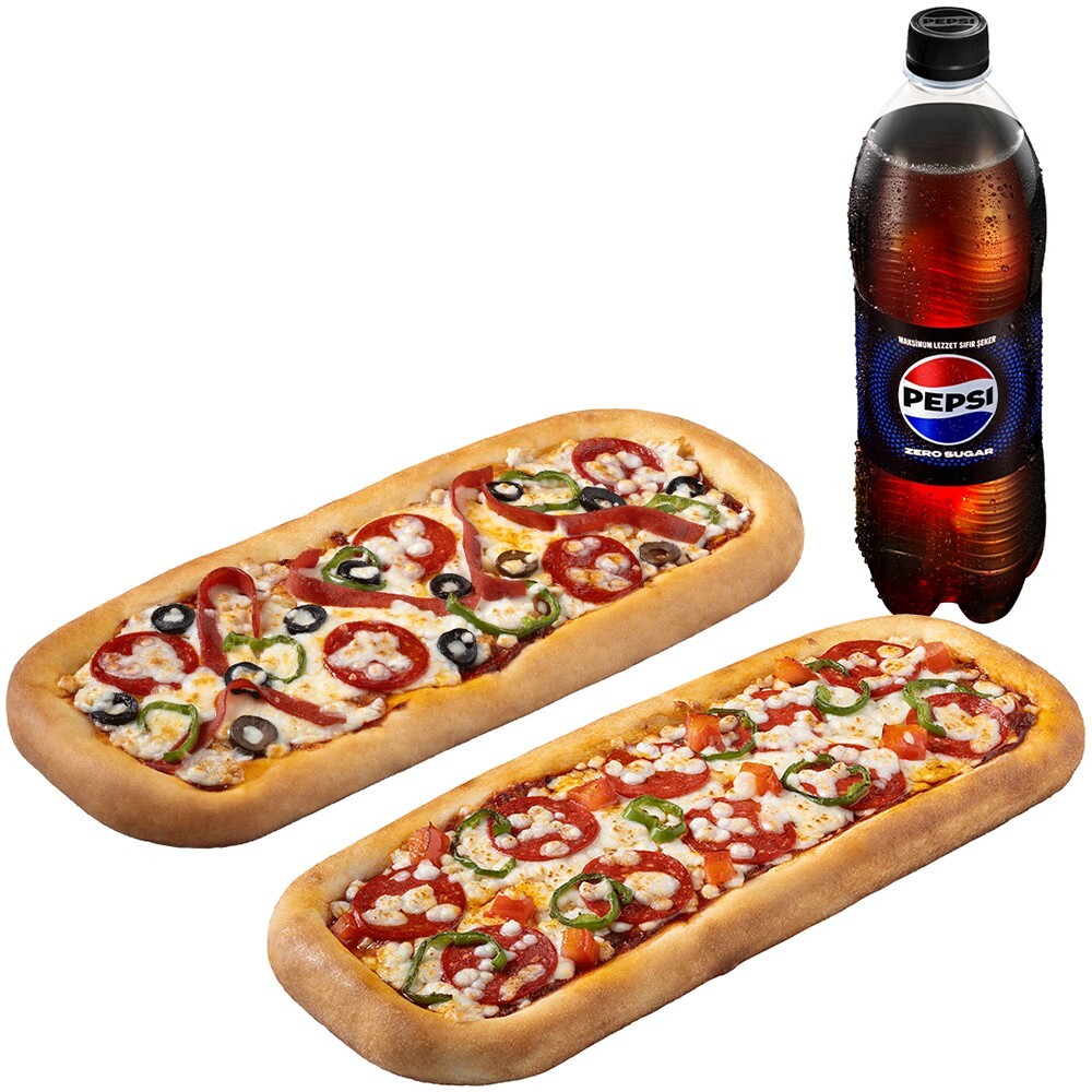 2'li Pan Pizza Menü