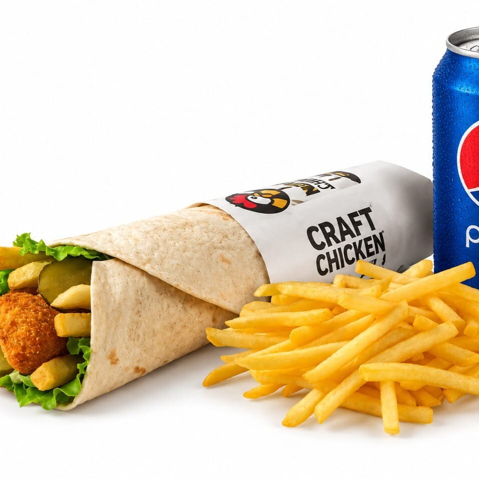 Chicken Roll Menü