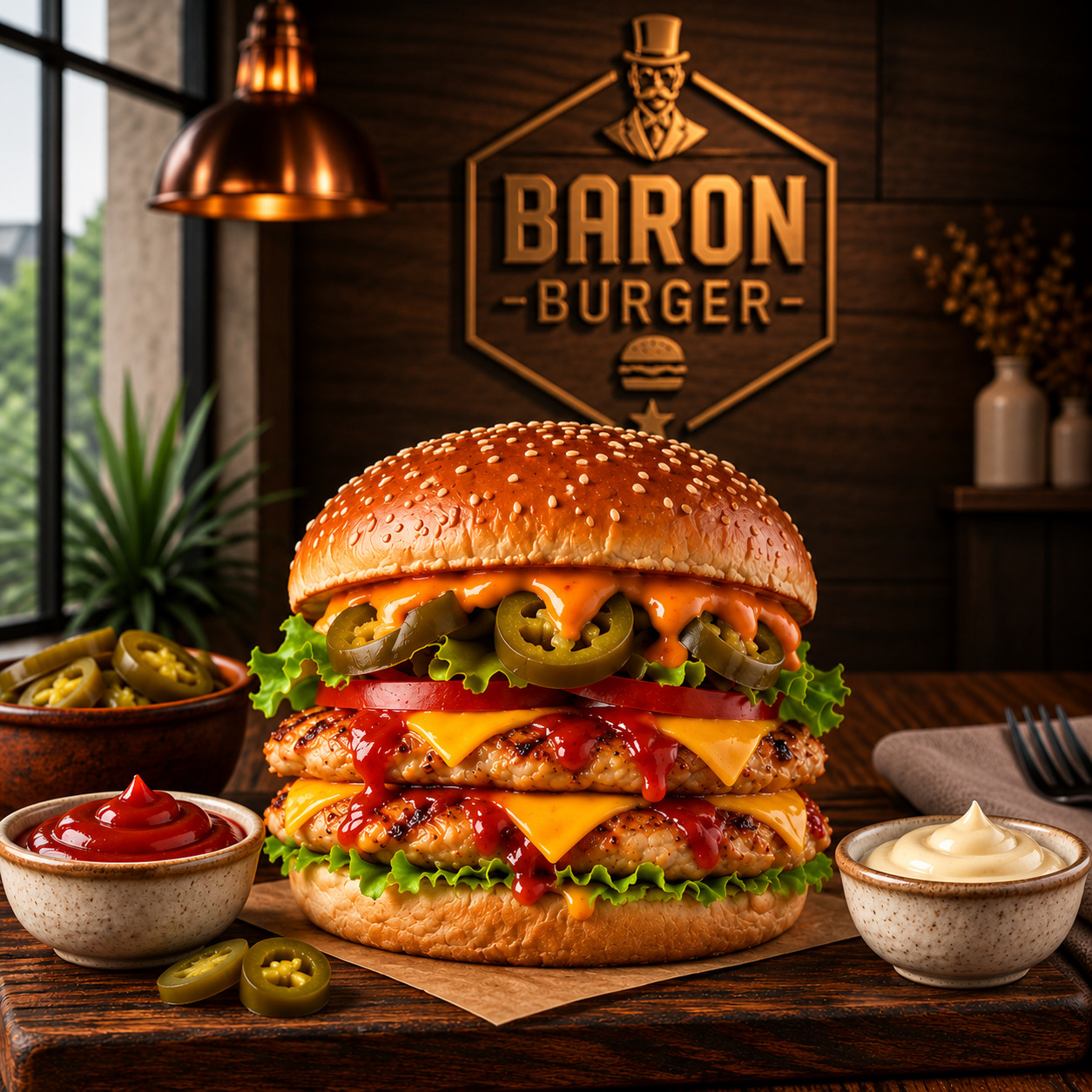 Texas Fire Tavuk Burger