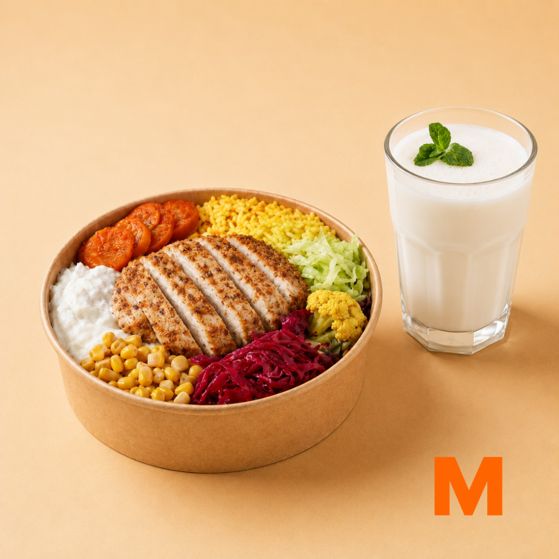 Izgara Tavuk Bowl + Ayran