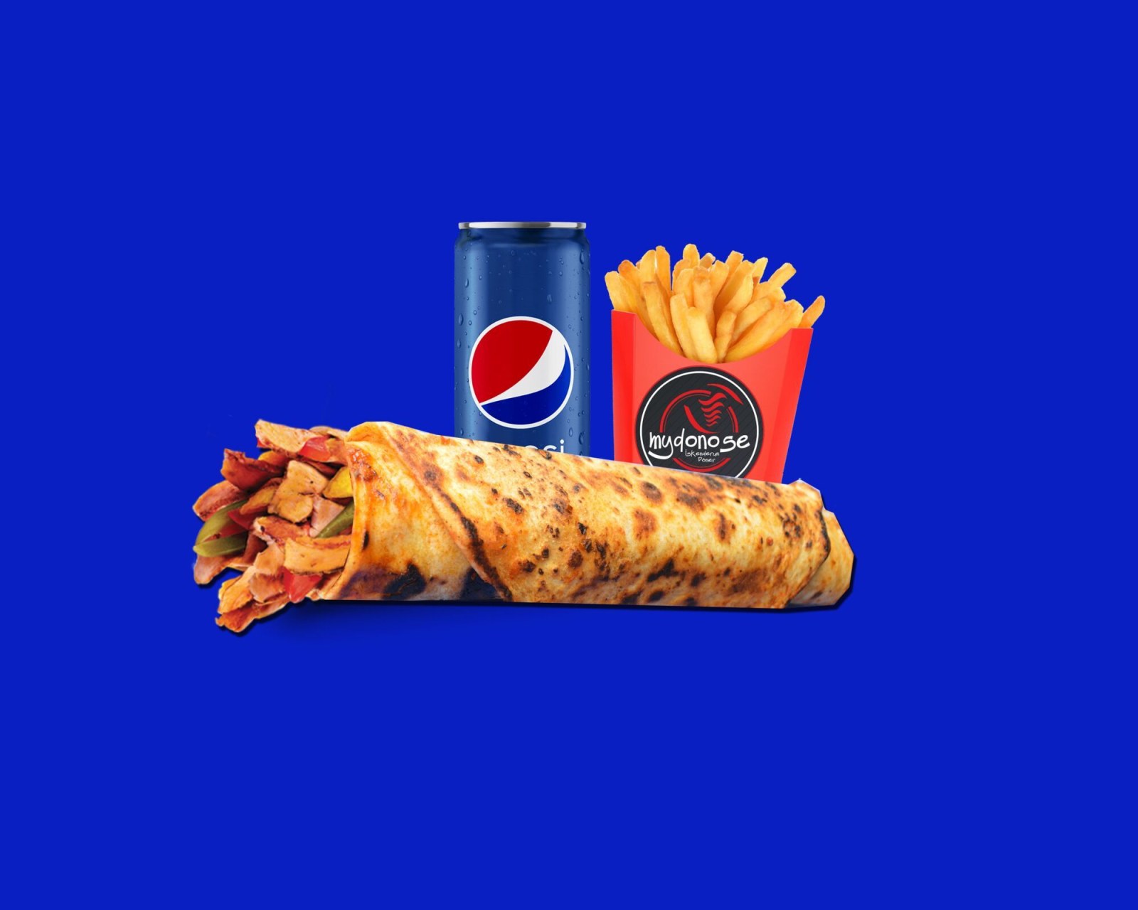 Kutu içecek & Tavuk Dürüm Menü (80 gr.)
