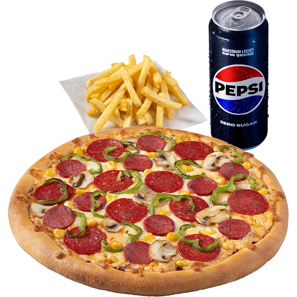1 Orta Boy Efsane 5'li + Kutu İçecek + Patates