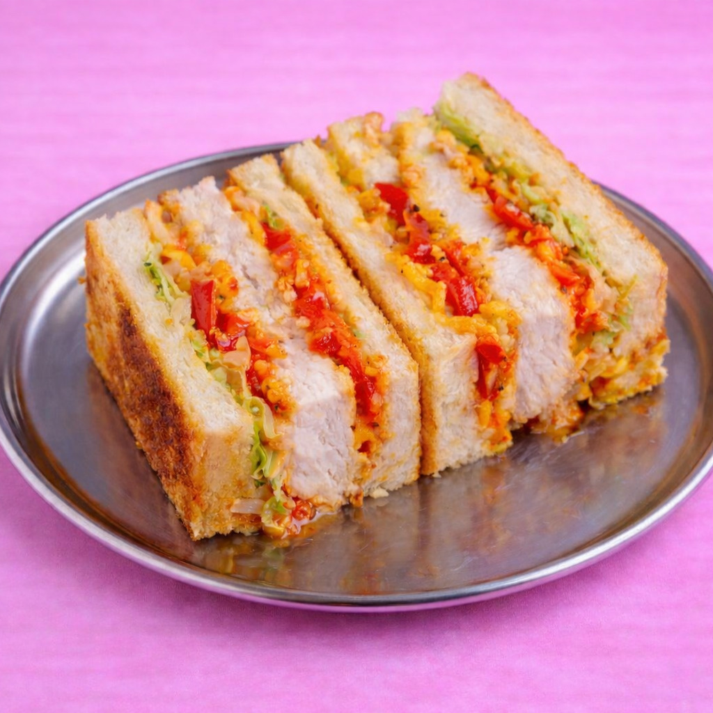 Spicy Crispy Chicken Katsu Sando