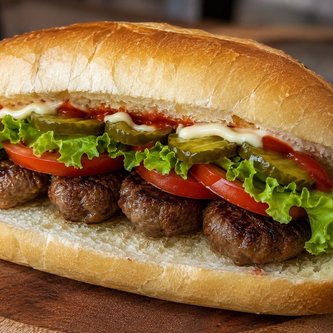 Üç Çeyrek Köfte Ekmek