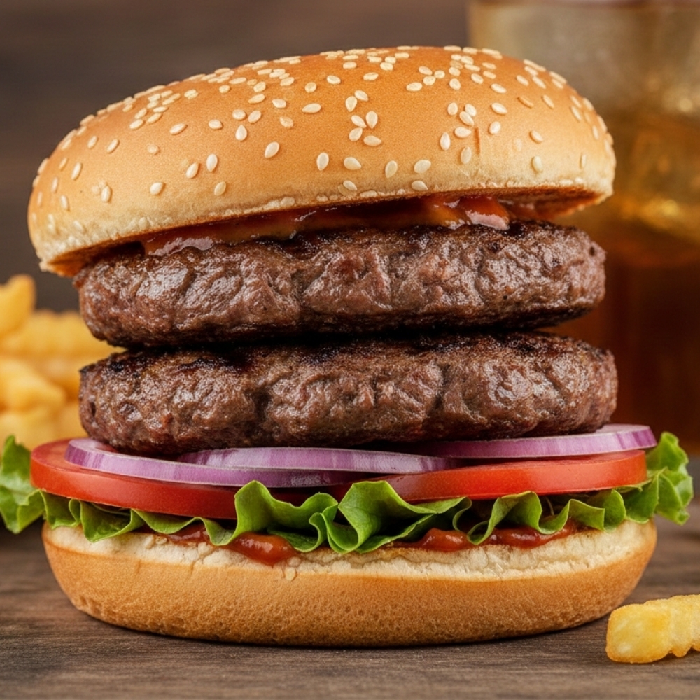 Duble Hamburger + Patates