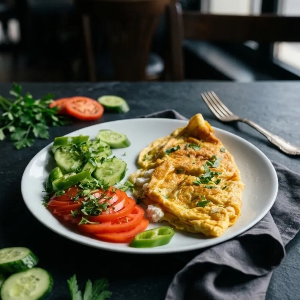 Kaşarlı Patatesli Omlet