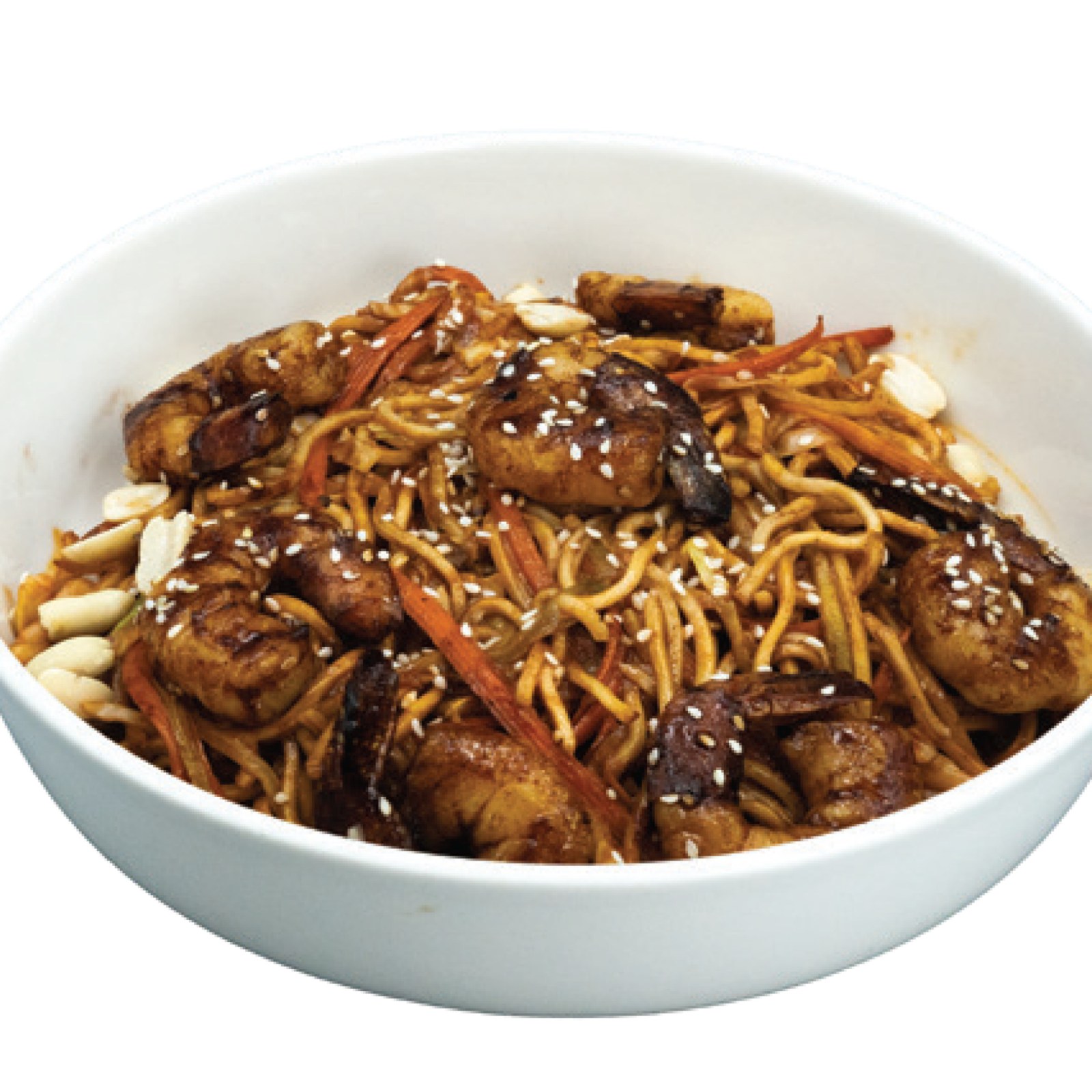 Asya Usulü Karidesli Şangay Noodle