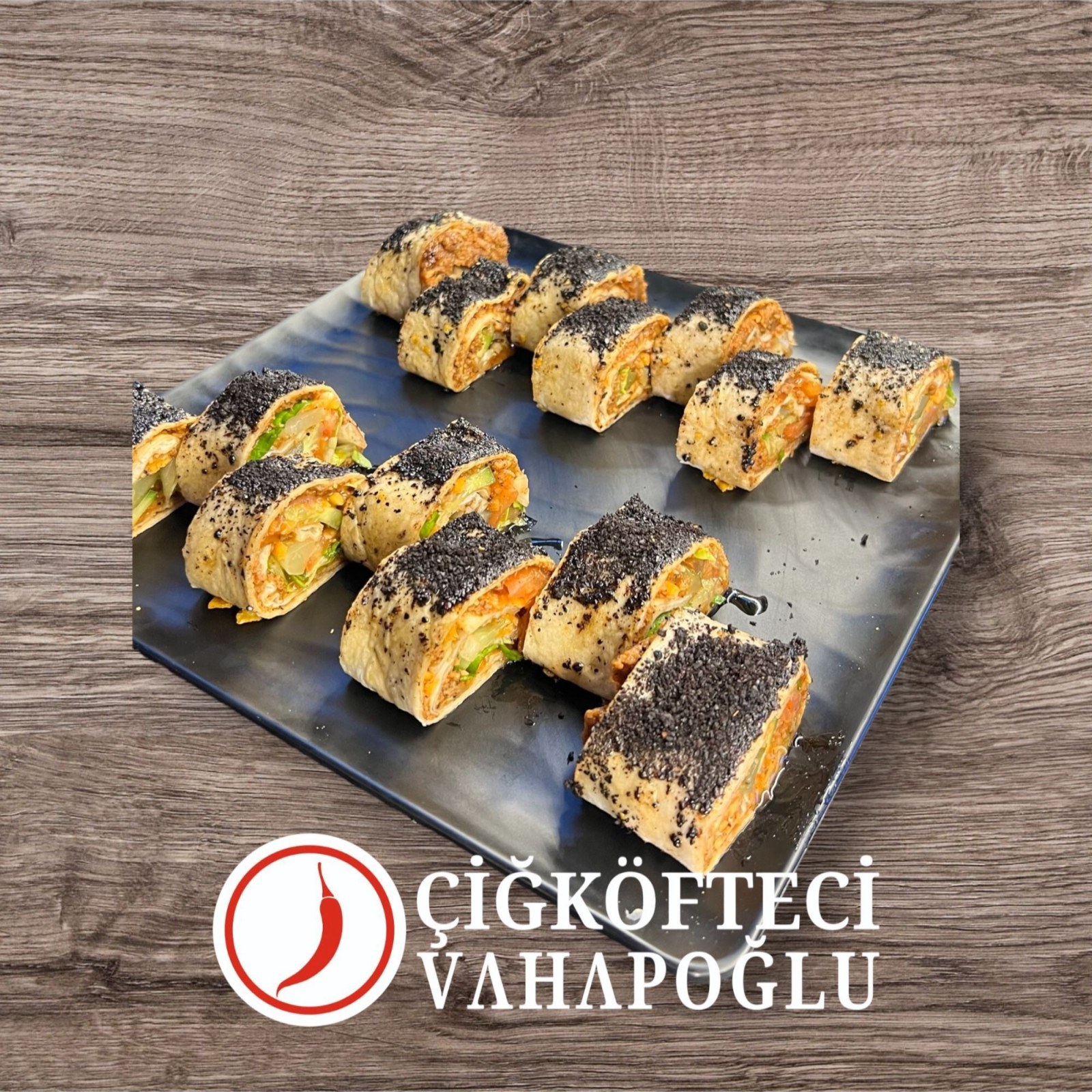 İsotlu Çiğköfte Sushi Roll (10-12 Dilim)