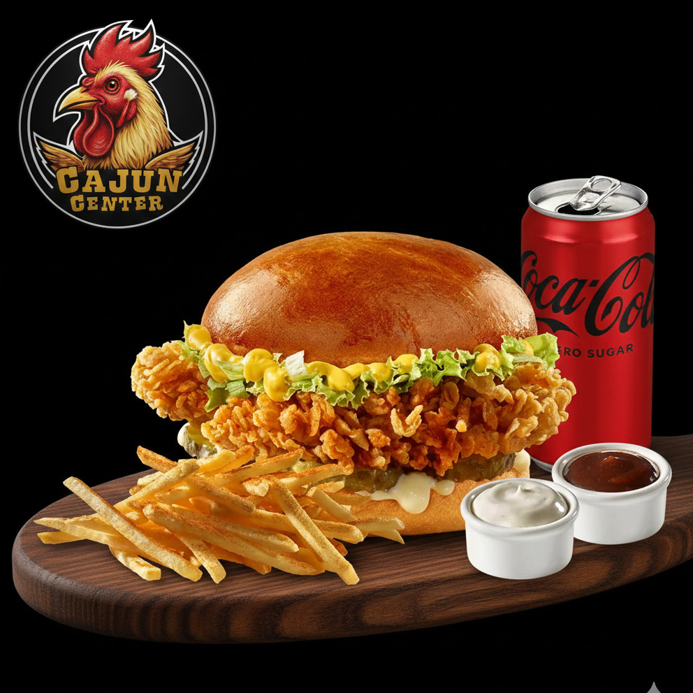 Cajun Burger Menü