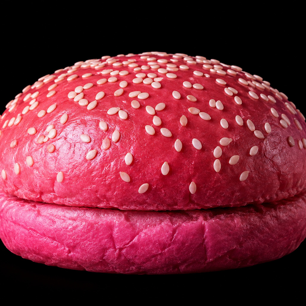Özel Pembe Burger Ekmeği
