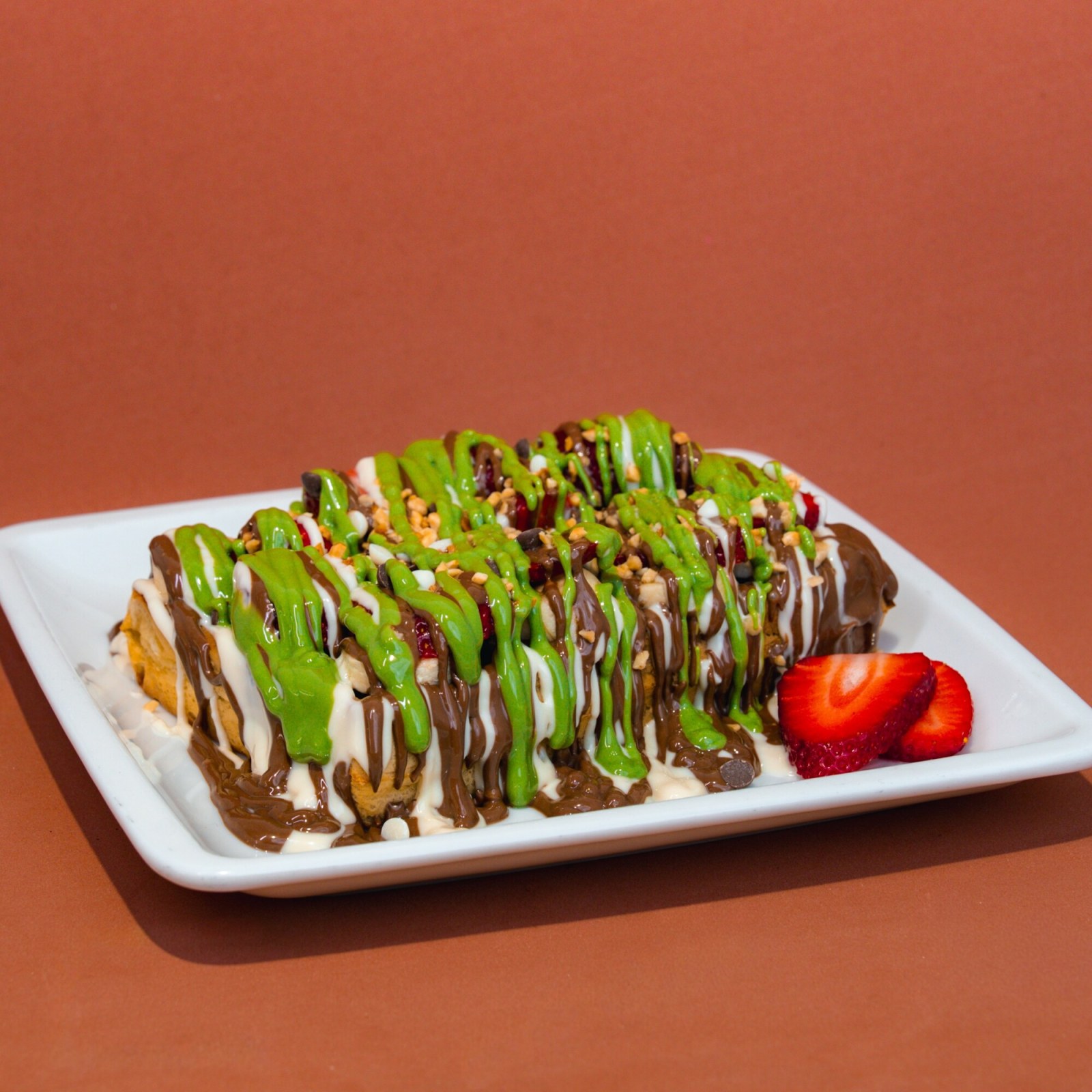 Antep Fıstıklı Waffle (Standart Hamur)
