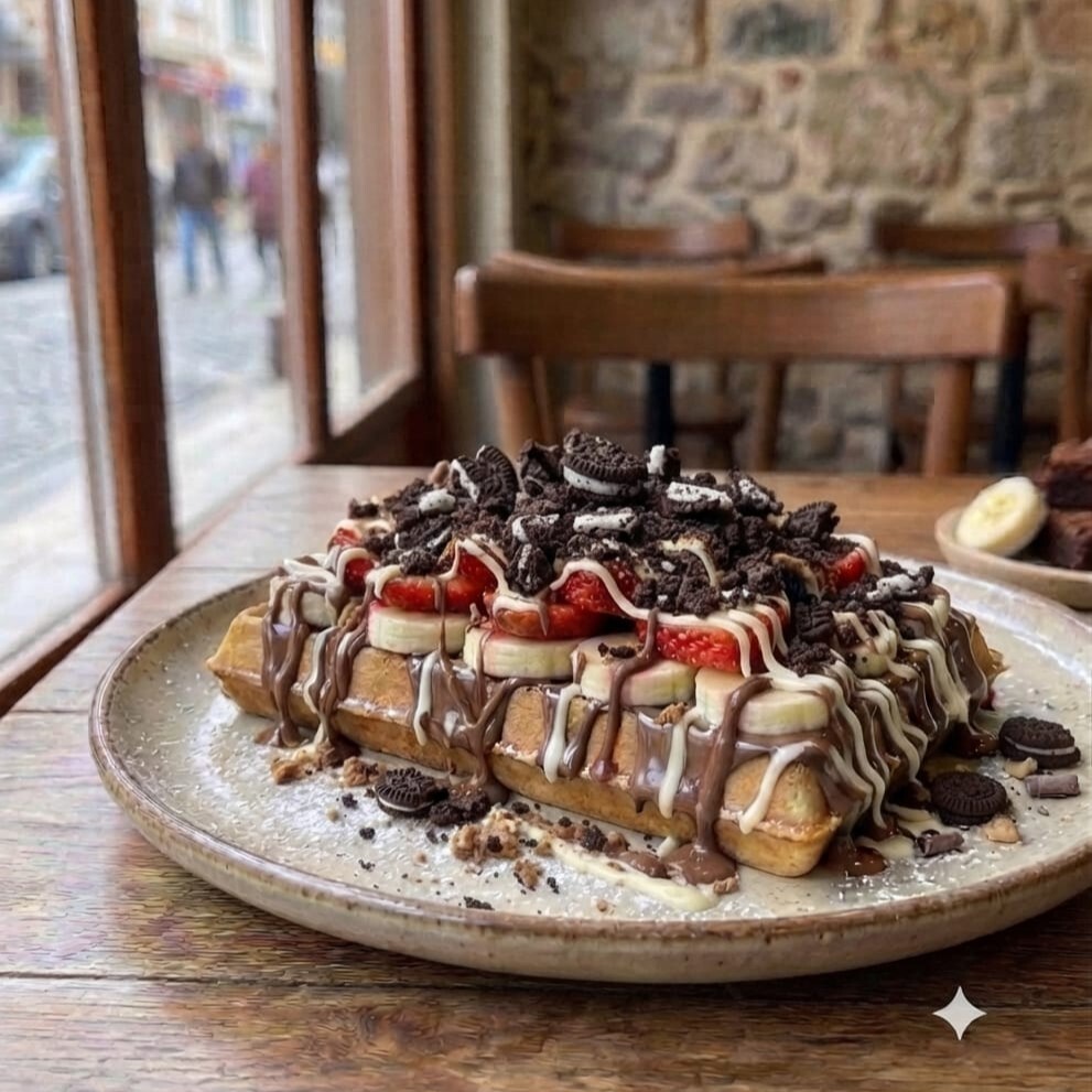 Oreo Waffle (Büyük Hamur)