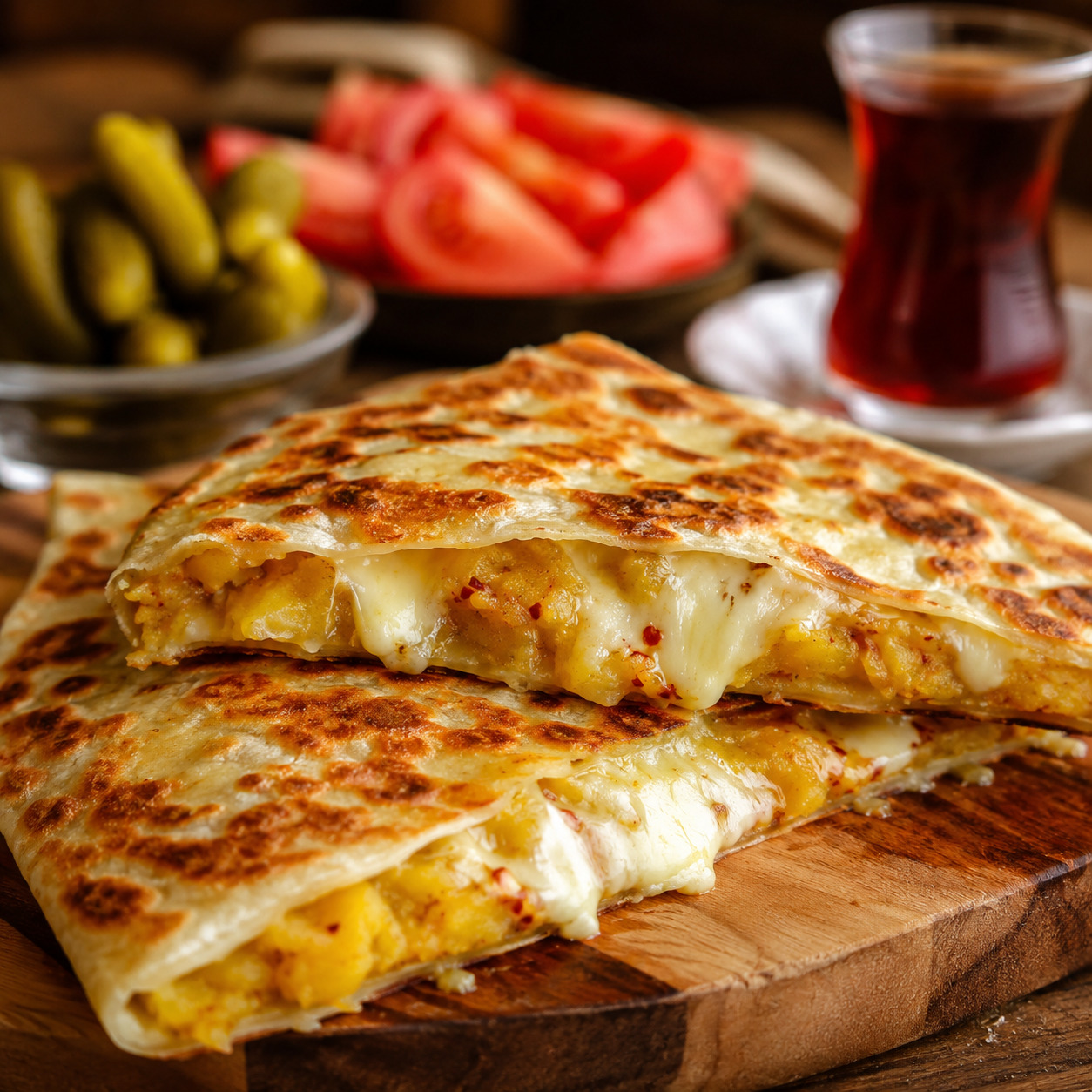 Patatesli Kaşarlı Gözleme