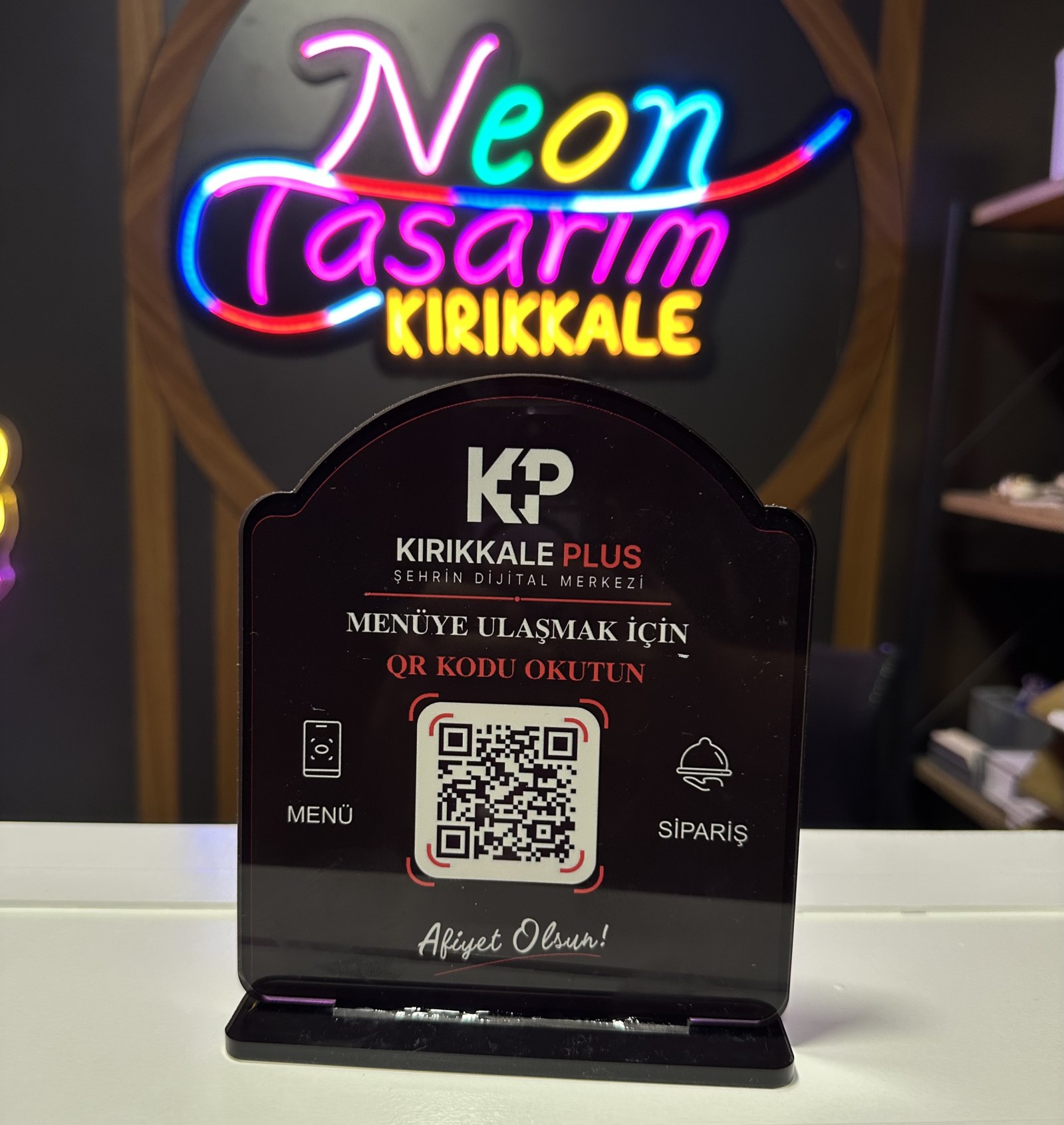 QR menü 5 mm Pleksi