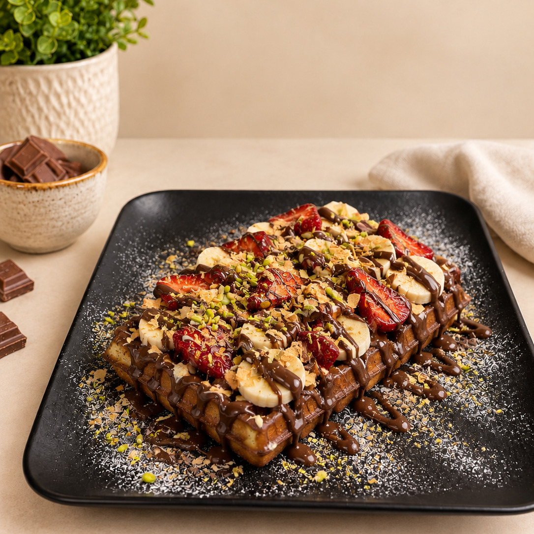 Waffle Sütlü Çikolatalı