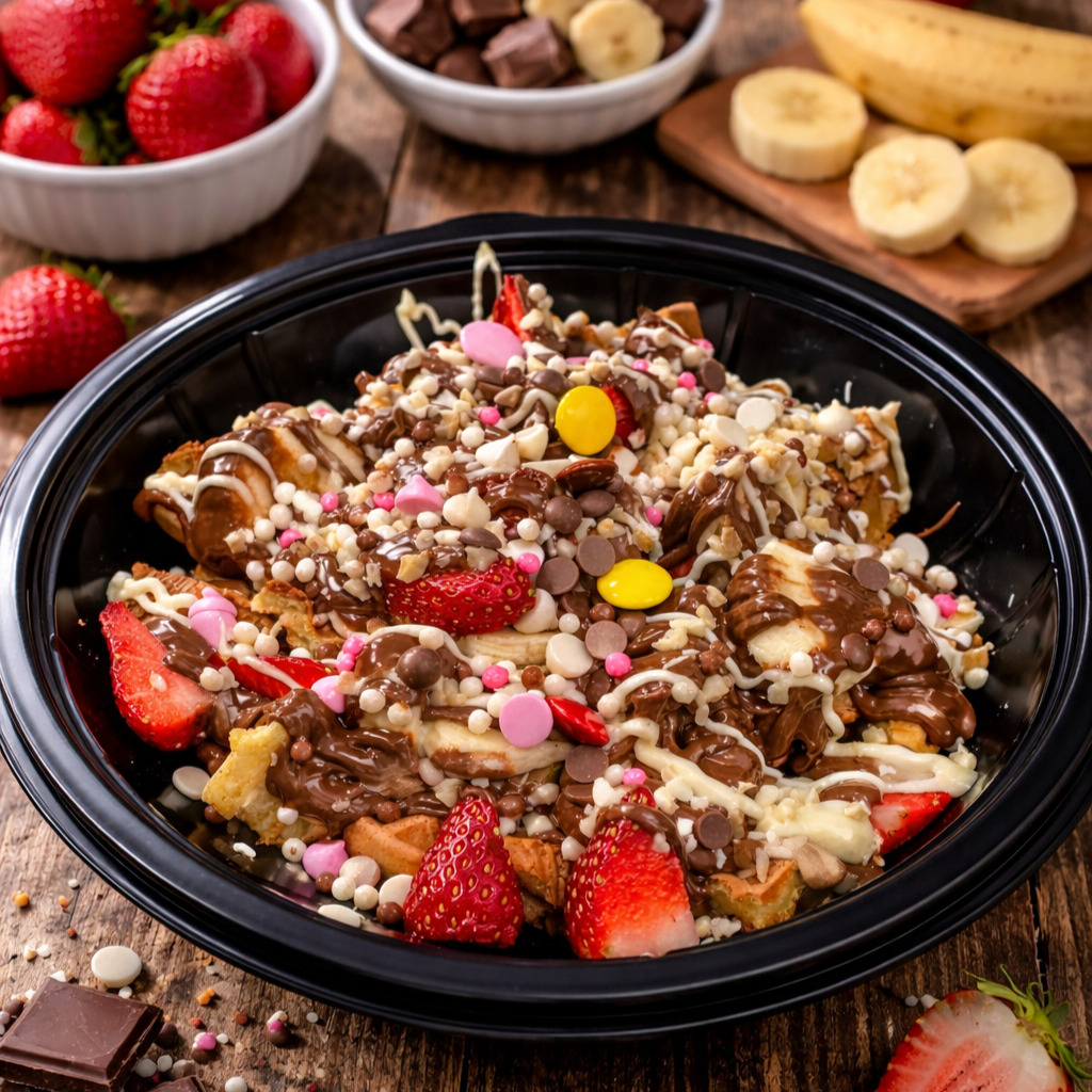 Karışık waffle Bowl