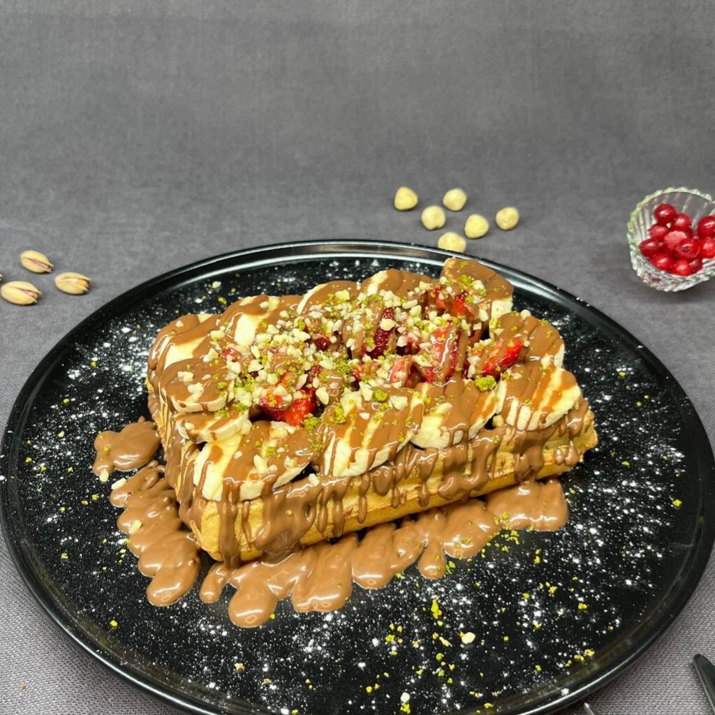 Sütlü Çikolatalı Waffle (Büyük Boy)