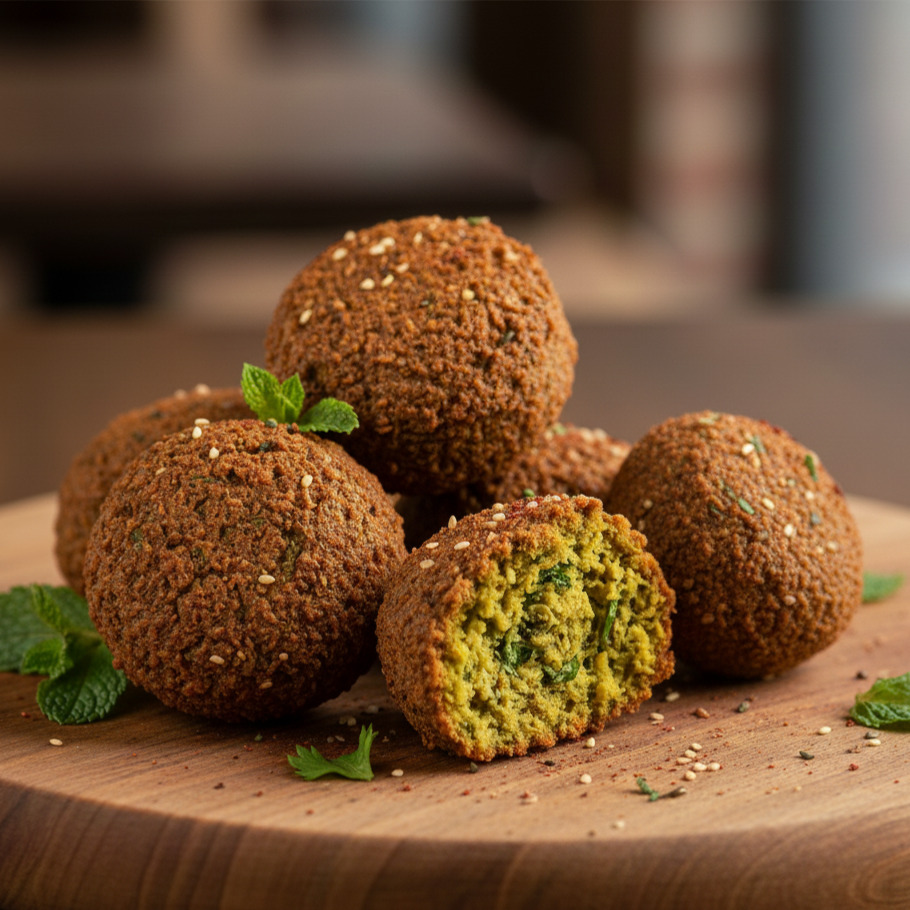 Falafel (10 adet falafel 400 kalori) (meze seçimlerinde 4 adettir)