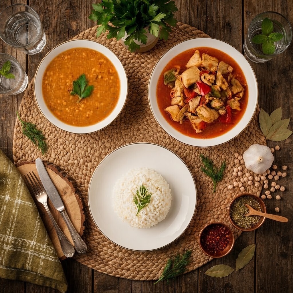 Tavuklu Yemek Menünü Oluştur