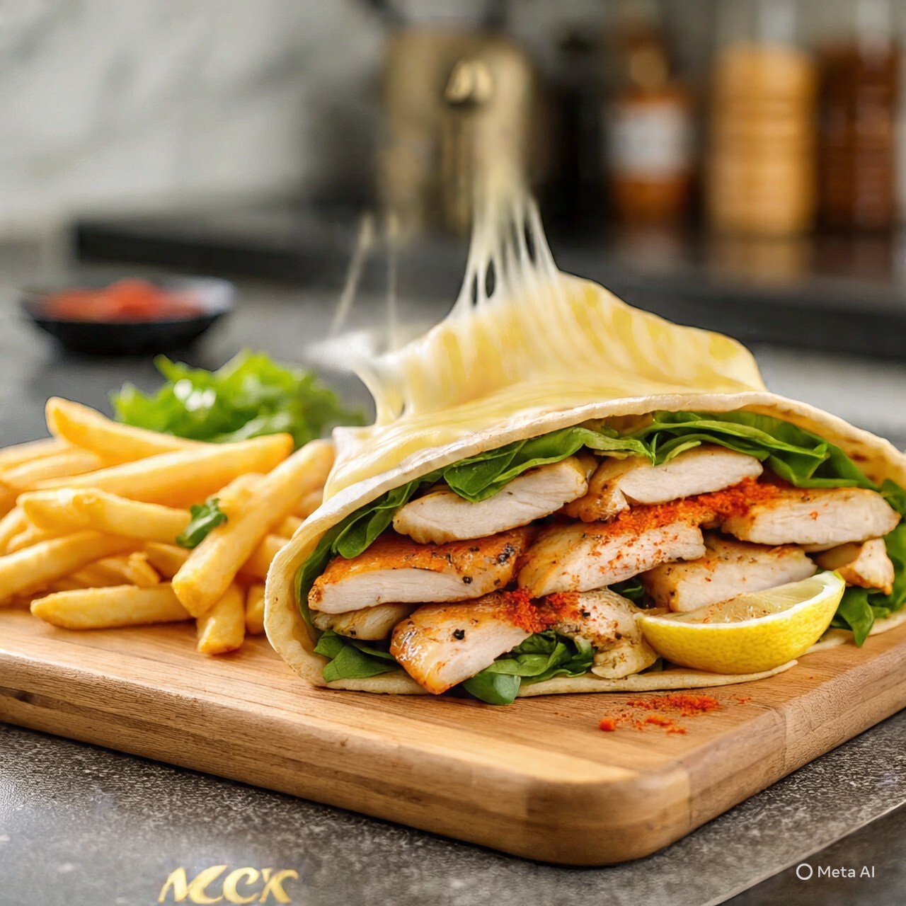 Kaşarlı Tavuk döner