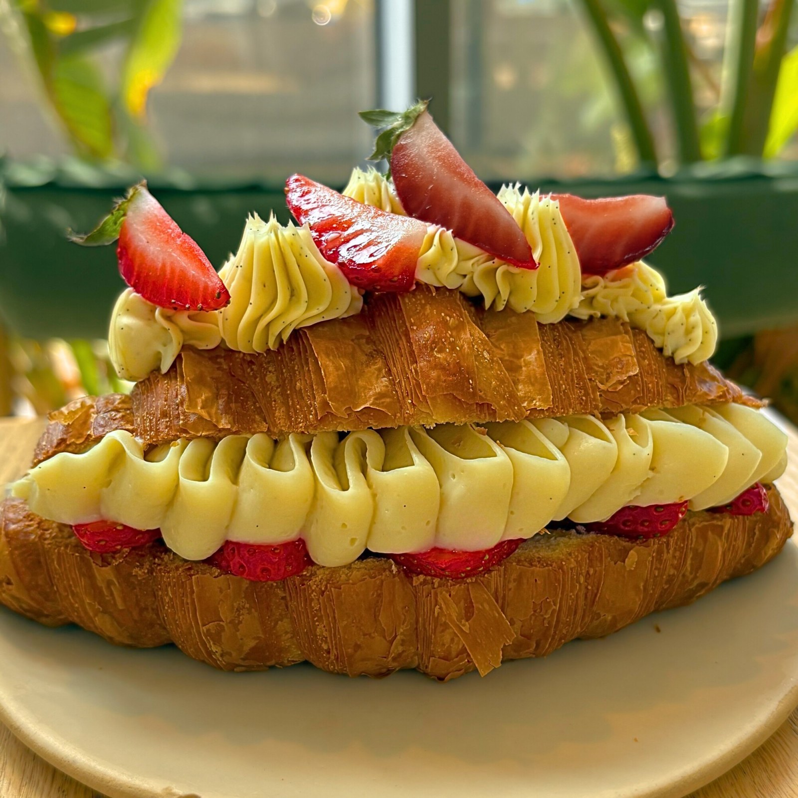 Strawberry - Vanilla Croissant