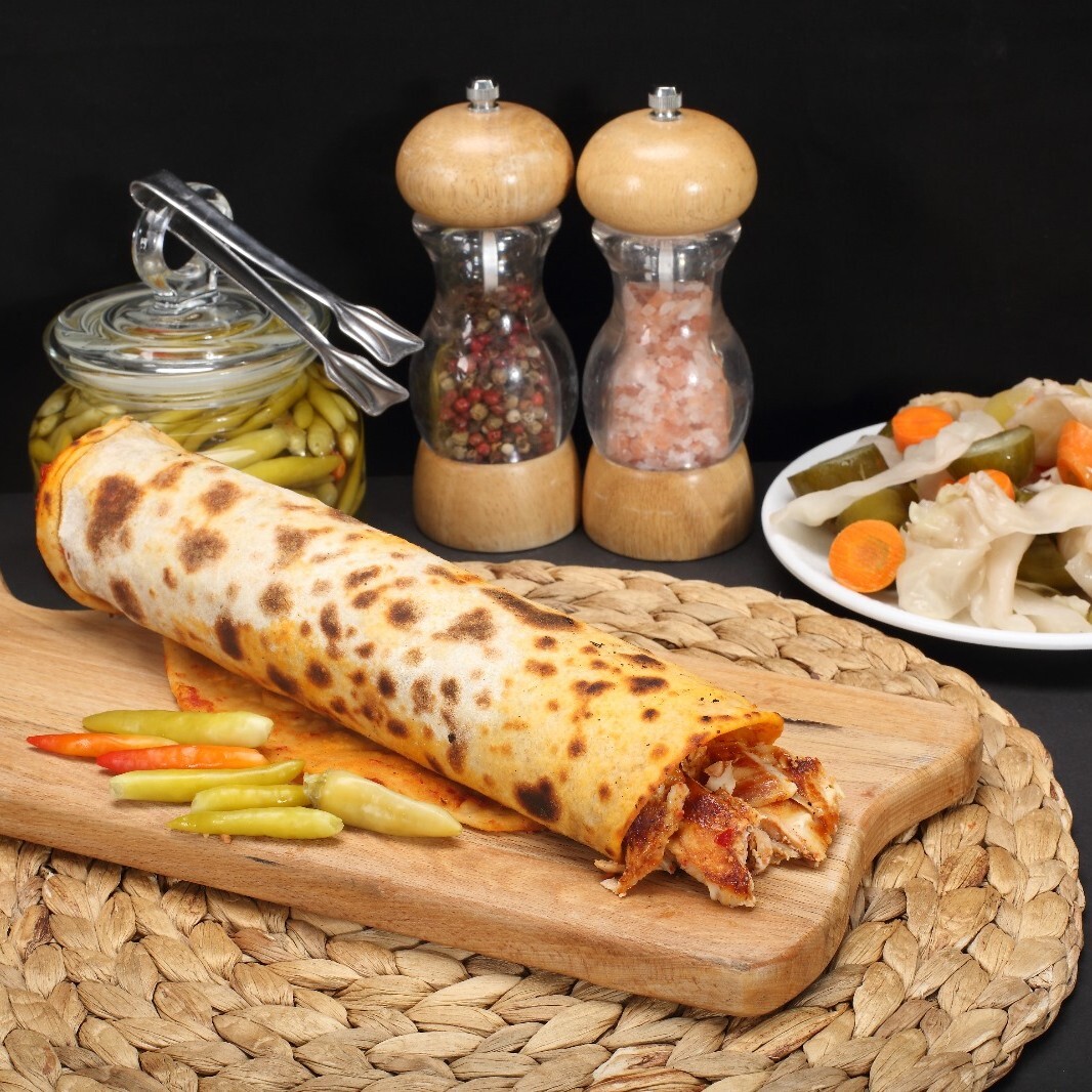 Hatay Usulü Soslu Şavurma Tavuk Döner Dürüm 100 Gram