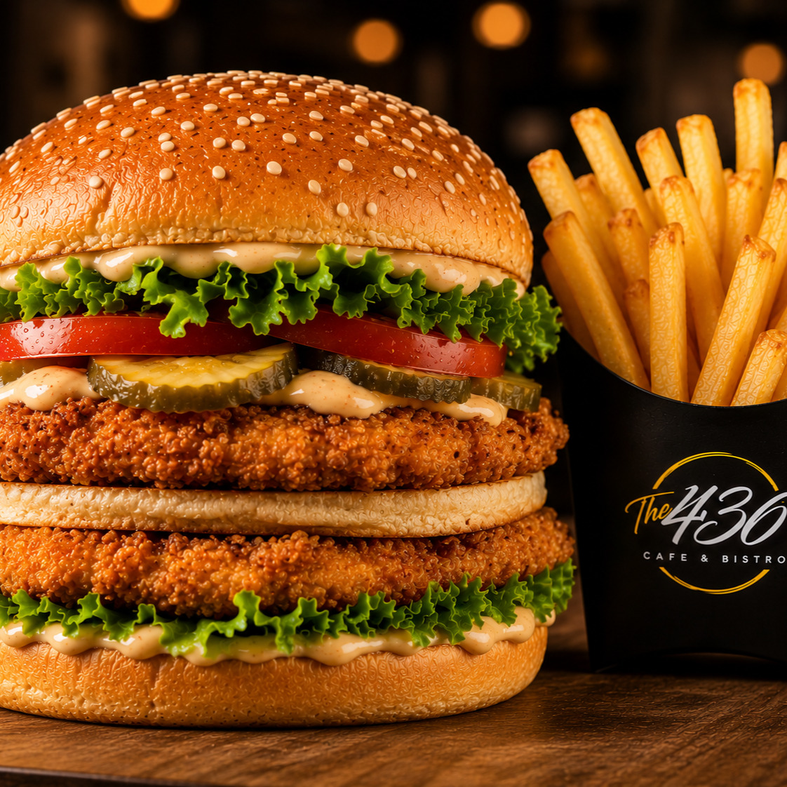 Double Tavuk Burger