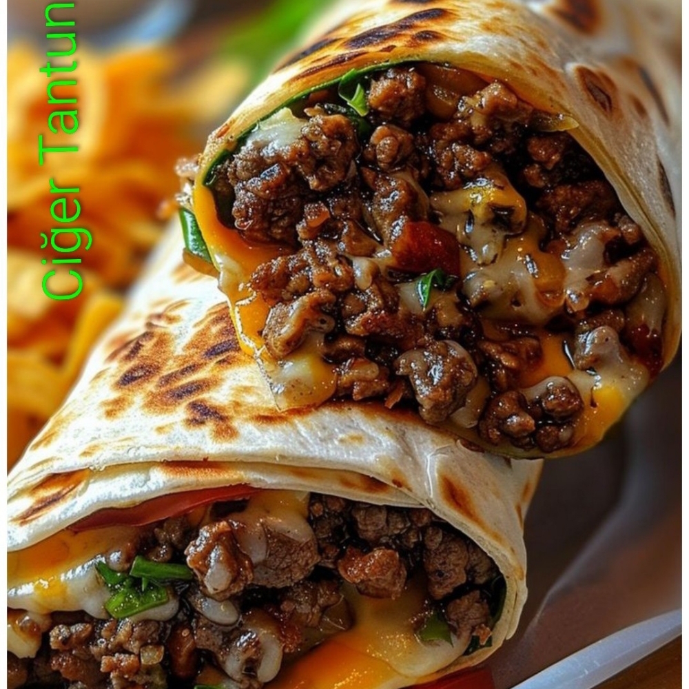 Mega Ciğer Tantuni Dürüm (Çift Lavaş)