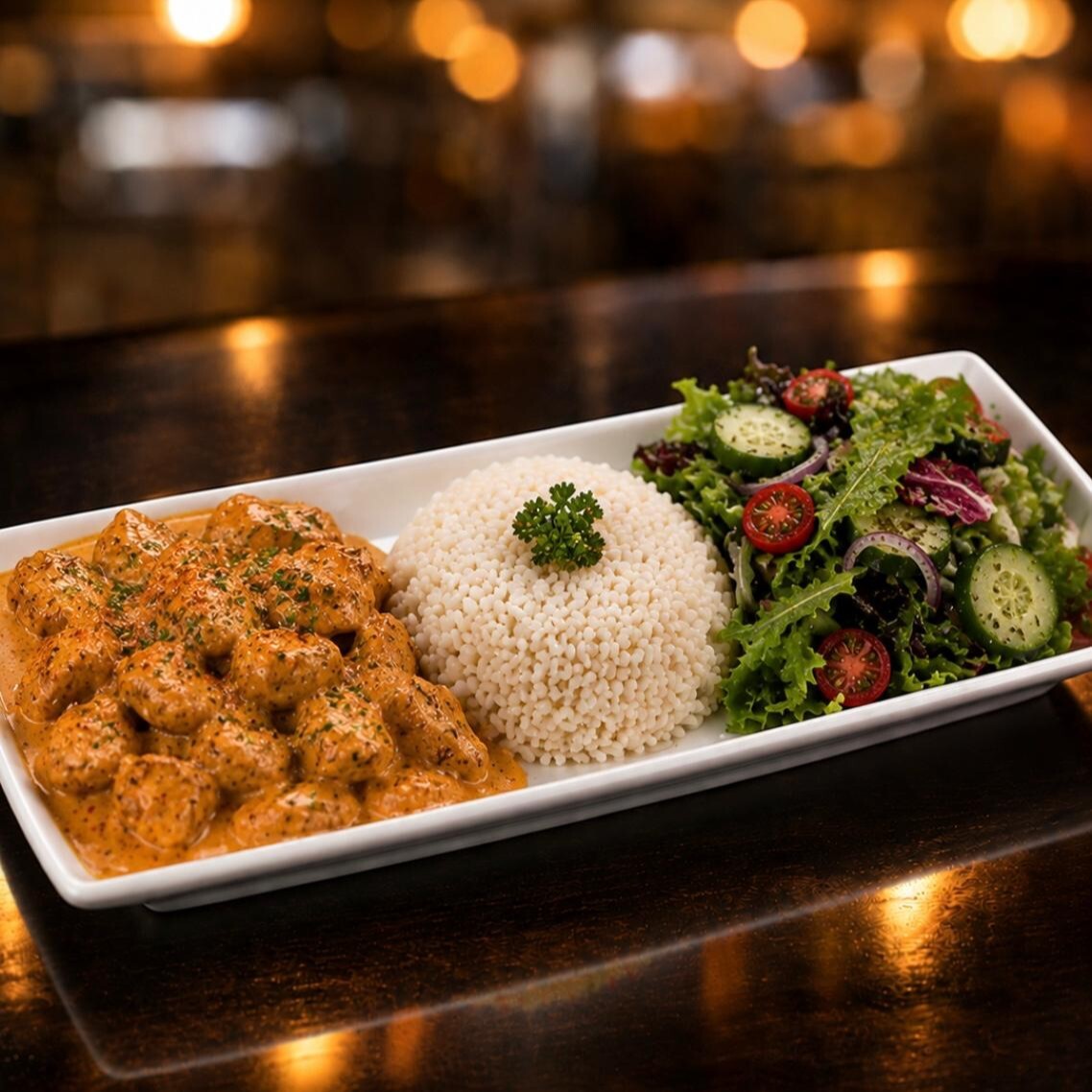 Cajun Soslu Tabağı.