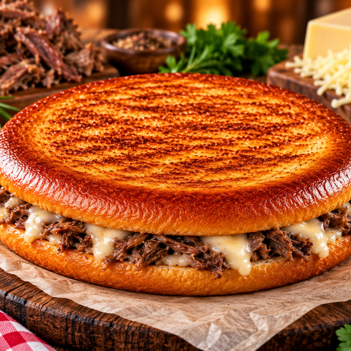 Kavurmalı & Kaşarlı Tost (2 Adet)