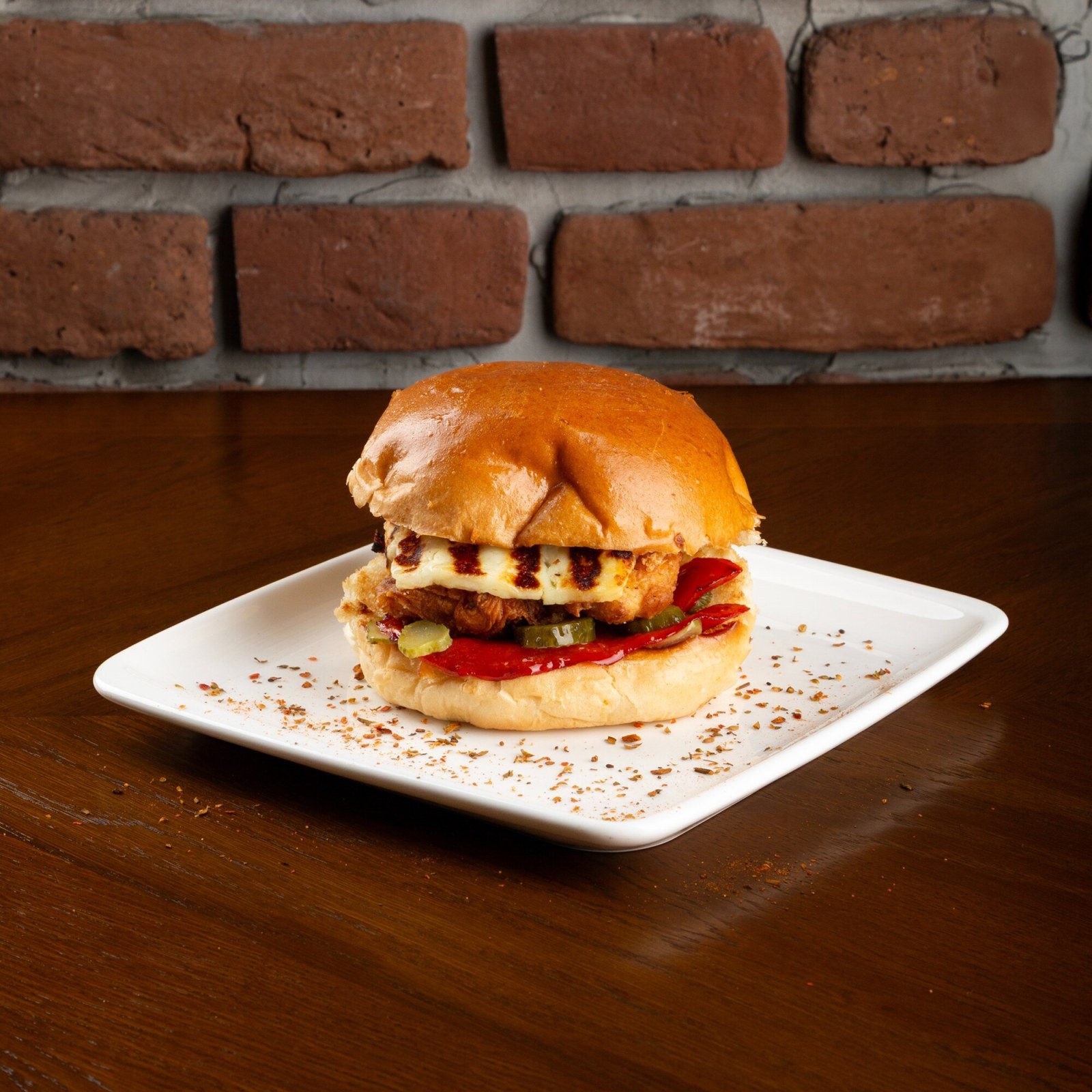 Only Halloumi Dream Fried Chicken Burger