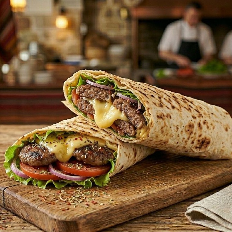 Kaşarlı Izgara Köfte Dürüm (160 gr.)