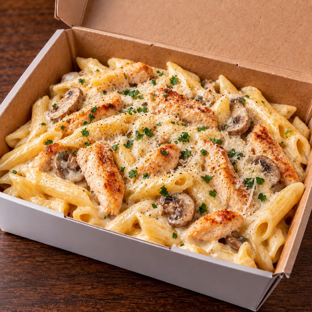 Tavuklu Penne Alfredo