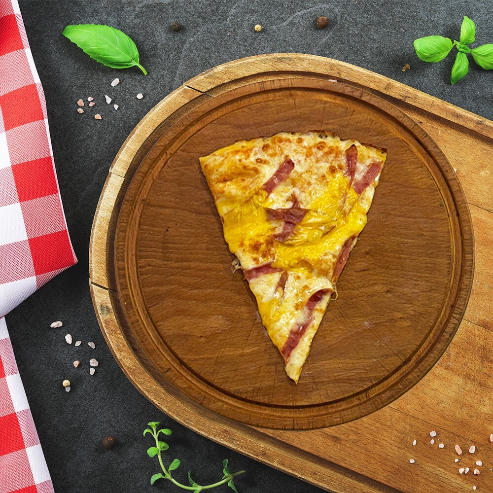 Füme Kaburgalı Cheddar Peynirli Pizza (Dilim)