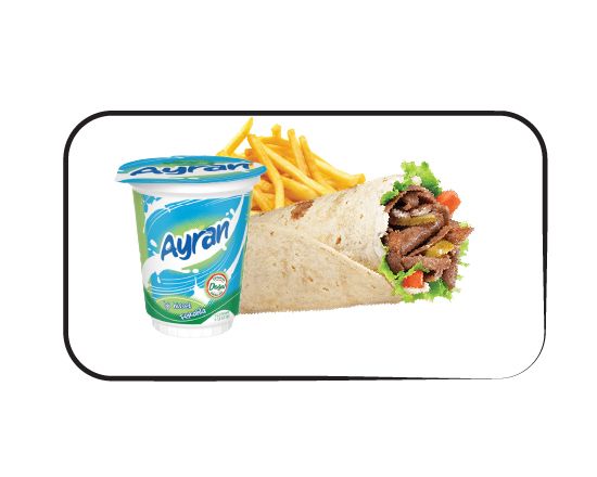 Et Kavurma,Patates Kızartması,Ayran