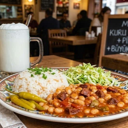 Kuru Fasulye Pilav+ Büyük Ayran