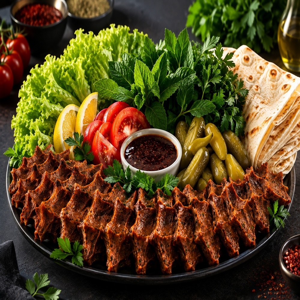 750 Gr Çiğ Köfte & İçecek Menü