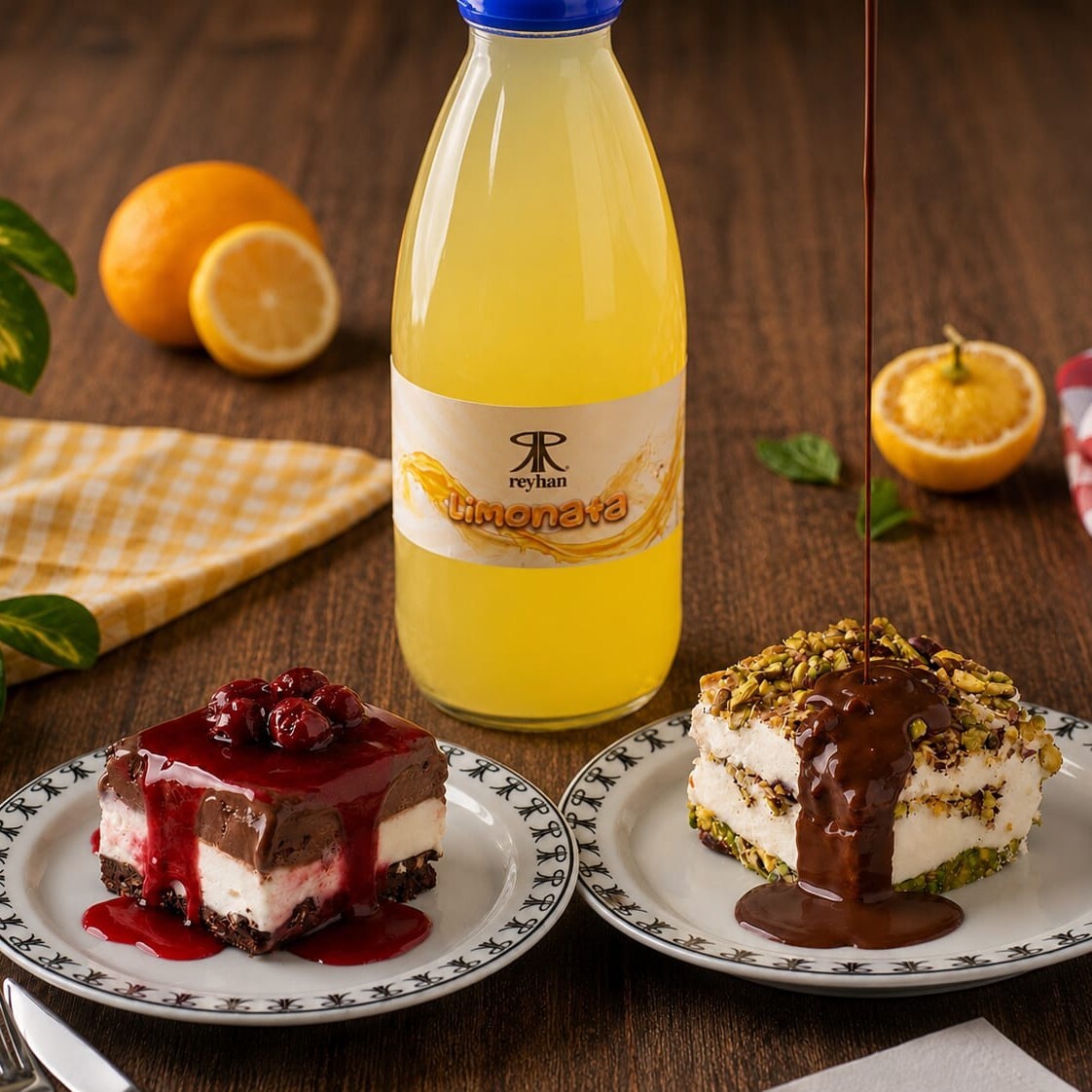 2 li ( vişneli ve fıstıklı ) Sükse + 1 LT Limonata