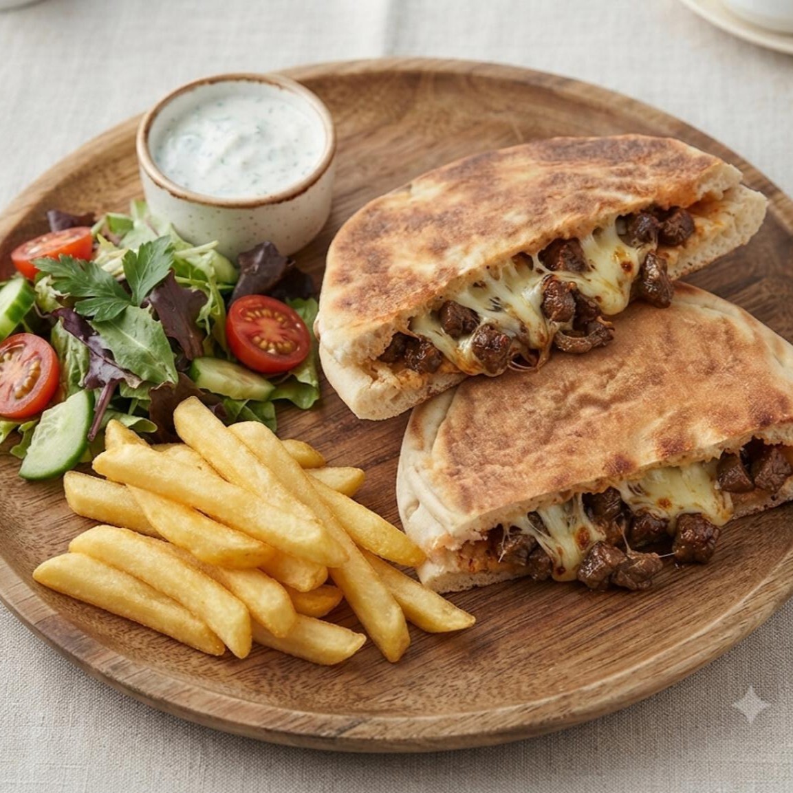 Kavurmalı Bazlama Tost